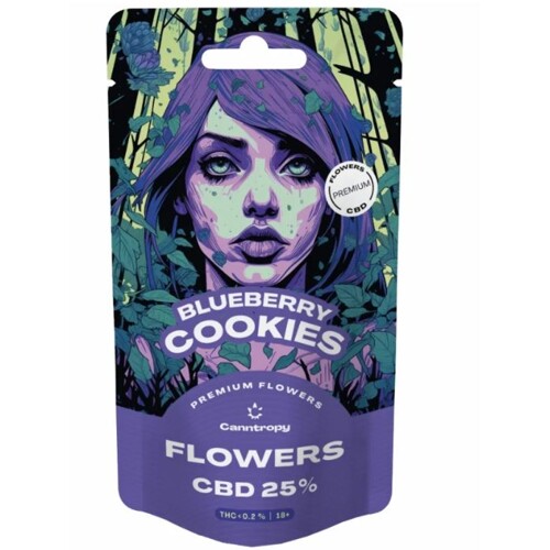 Canntropy CBD Flowers Blueberry Cookies, CBD 25 %, 1 g