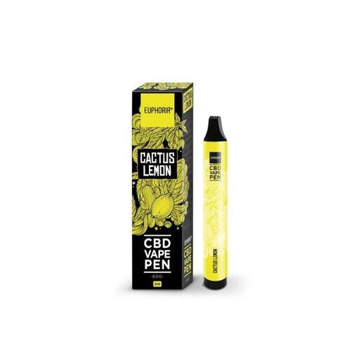 Euphoria CBD Disposable Vape Pen Cactus Lemon 2ml