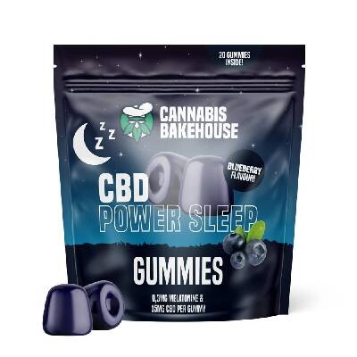 Cannabis Bakehouse CBD Power Sleep Gummies 300 mg 20 db* 15 mg CBD, 58g