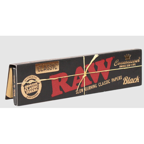 RAW Black Connoisseur King Size Slim + tip