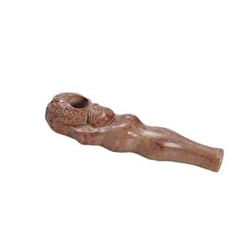 Lady Soapstone pipe 12cm