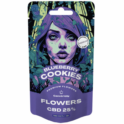 Canntropy CBD Flowers Blueberry Cookies, CBD 25 %, 3 grams
