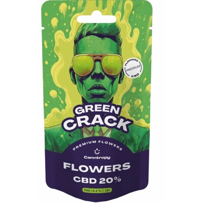 Canntropy CBD Flowers Green Crack, CBD 20 %, 1 g