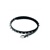 Leather belt with 1 row of rivets L. 95 cm