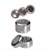 Neutral Window Grinder 2-part with Push-Function Silver